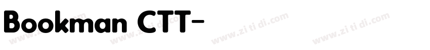 Bookman CTT字体转换